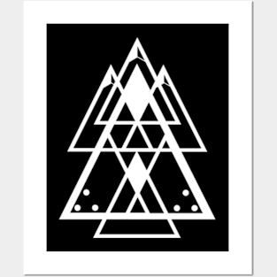 Triangles art, sacred geometry Posters and Art